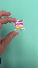 Today's Mood: Bitchy with a Chance of Sarcasm Silicone Focal Bead 30mm (Package of 2)