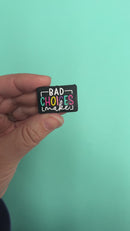 Bad Choices Make Good Memories Silicone Focal Bead 20x30mm (Package of 2)