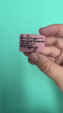 Darling this is just a chapter not the whole story Silicone Focal Bead (Package of 2)