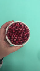 Dark Red Matte Pearly Luster Beads 8mm (Package of Approx. 50 Beads)