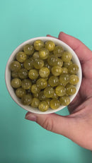 Olive Pearly Luster Beads 12mm (Package of 20)