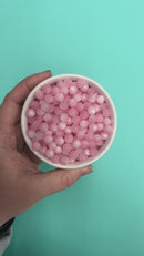 Light Pink Matte Pearly Luster Beads 8mm (Package of Approx. 50 Beads)