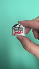 Everything I Touch Turns to Sold Silicone Focal Bead 27x29mm (Package of 2)