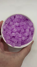 Thistle Crackle Square Beads 8mm (Package of Approx. 35 Beads)