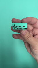 Dream Without Fear Silicone Focal Bead (Package of 2)