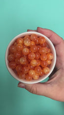 Orange Pearly Luster Beads 12mm (Package of 20)