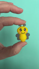 3-D Bee Silicone Focal Bead 36x29x15mm (Package of 2)