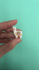 3-D Llama Silicone Focal Bead 28x20x11mm (Package of 2)