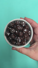 Brown w/White Splatter Beads 16mm (Package of 10)