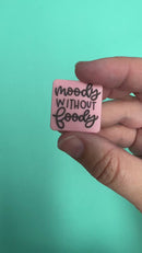 Moody Without Foody Silicone Focal Bead (Package of 2)