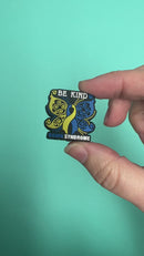 Be Kind Down Syndrome Awareness Silicone Focal Bead 29x30mm (Package of 2)