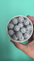 White Faux Stone Beads 20mm (Package of 10)