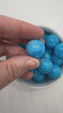 Azure Marble Beads 20mm (Package of 10)