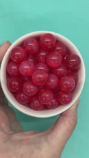 Red Shimmery Glow in the Dark Beads 16mm (Package of 10)