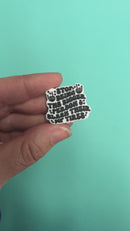 Stop Being The Bigger Person & Slash Their MF Tires Silicone Focal Bead 24x29mm (Package of 2)