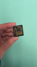 Stay Golden Silicone Focal Bead 28x25mm (Package of 2)