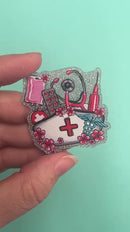 Nurse Hat w/Medical Supplies Acrylic Accent 48x43mm (Package of 1)