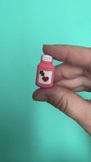 RX Prescription Bottle Silicone Focal Bead 30x15mm (Package of 2)