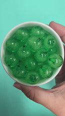 Kelly Green Bubble Beads 20mm (Package of 10)