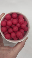 Red Glitter Silicone Beads 15mm (Package of 10)