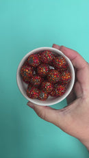 Fall Confetti Rhinestone Beads 20mm (Package of 10)