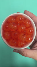 Orange Bubble Beads 20mm (Package of 10)