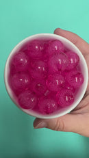 Hot Pink Bubble Beads 20mm (Package of 10)