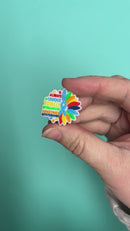 Always Unique Totally Intelligent Sometimes Mysterious Autism Silicone Focal Bead 27x29mm (Package of 2)