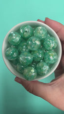 Mint Shades Suspended Crushed Shell Beads 20mm (Package of 5)