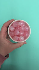 Light Pink Cosmic Glitter Beads 20mm (Package of 10)