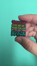 Bitchcraft: The Art of Pissing People Off by Telling Them the Truth Silicone Focal Bead 29x28mm (Package of 2)