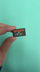 Queen of Petty Silicone Focal Bead 18x30mm (Package of 2)