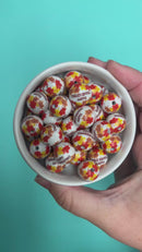 Thanksgiving Printed Beads 16mm (Package of 10)