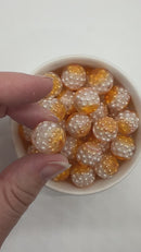 Orange Suspended Pearl Cluster Beads 16mm (Package of 10)