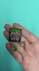 Everyone Deserves the Chance to Fly Silicone Focal Bead 30x28mm (Package of 2)