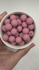 Embossed Light Rose Silicone Beads 15mm (Package of 10)