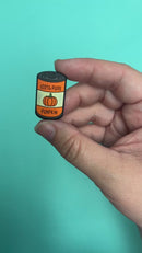 Can of Pumpkin Puree Silicone Focal Bead 32x19mm (Package of 2)