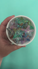 3-D Iridescent Translucent Ombre Starfish Bead Assortment 35x38x12mm (Package of 5)