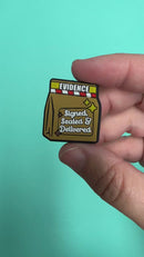 Evidence Bag Silicone Focal Bead 30x27mm (Package of 2)