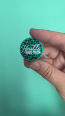 Hustle Hard Mama Silicone Focal Bead (Package of 2)