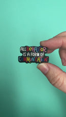 All Behavior is a Form of Communication Autism Silicone Focal Bead 21x37mm (Package of 2)