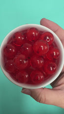 Red Bubble Beads 20mm (Package of 10)