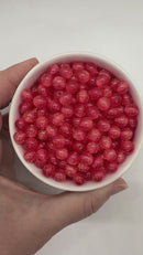 Watermelon Super Glitter Beads 8mm (Package of Approx. 50 Beads)