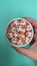 Maple Leaf Printed Beads 20mm (Package of 10)