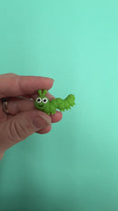 3-D Caterpillar Silicone Focal Bead 33x21x12mm (Package of 2)