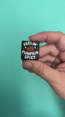 Feelin' Pumpkin Spicy Silicone Focal Bead 26x27mm (Package of 2)
