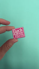 Back & Body Hurts Silicone Focal Bead 26x30mm (Package of 2)