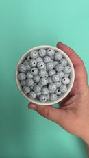 White Faux Stone Beads 12mm (Package of 20)