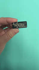 Darling Just Believe in Yourself, You Got This Silicone Focal Bead 15x35mm (Package of 2)