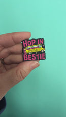 Struggle Bus - Hop in Bestie Silicone Focal Bead 29x30mm (Package of 2)